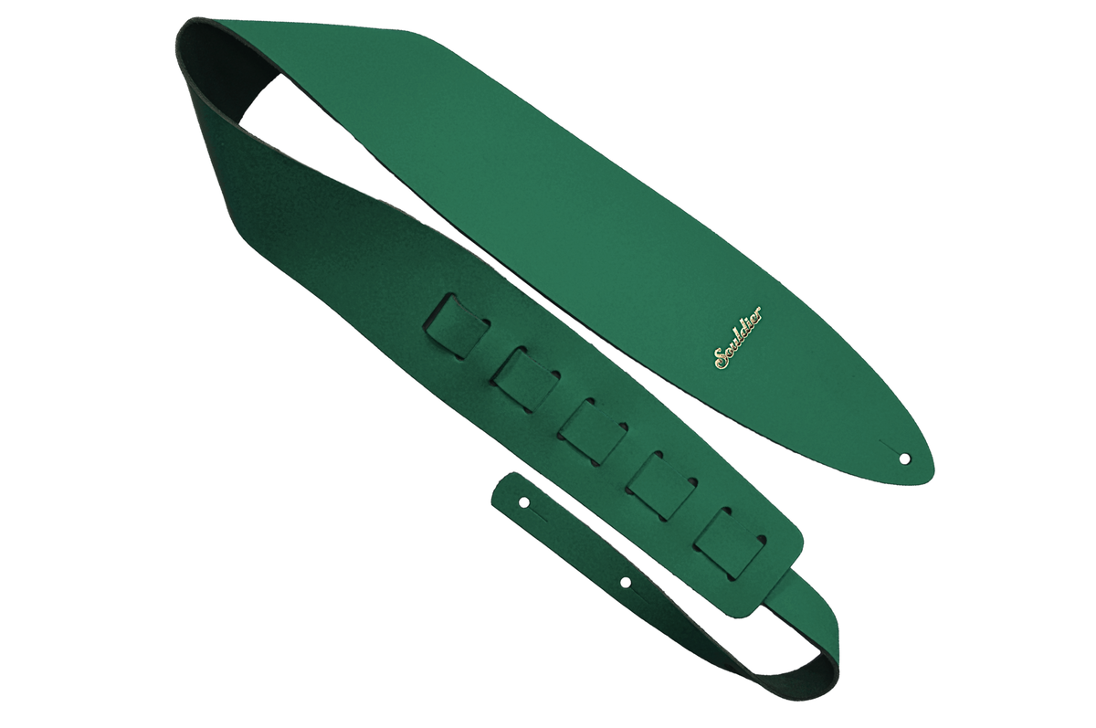 Teal Prisma 2.5" Leather Guitar Strap