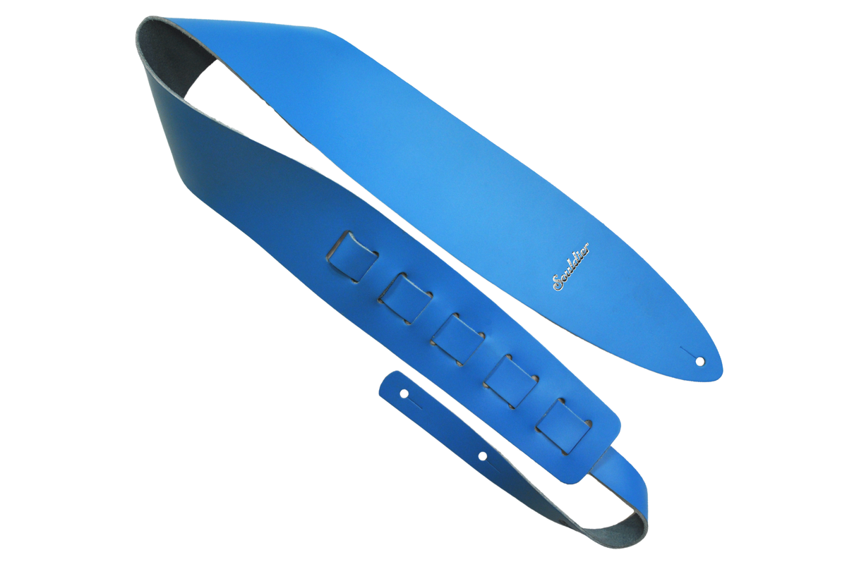 Turquoise Prisma 2.5" Leather Guitar Strap