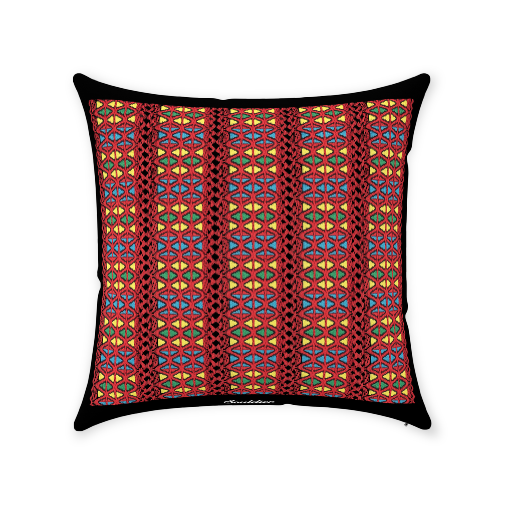 Monterey Red Throw Pillow