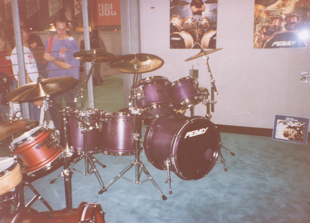 Inside the Peavey Namm booth