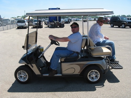 My chauffeur at M.I.S..      20 time Nascar series winner Joe Nemechek