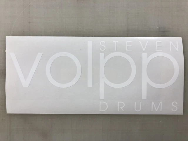 Steven Volpp Drums - Bass Drum Sticker