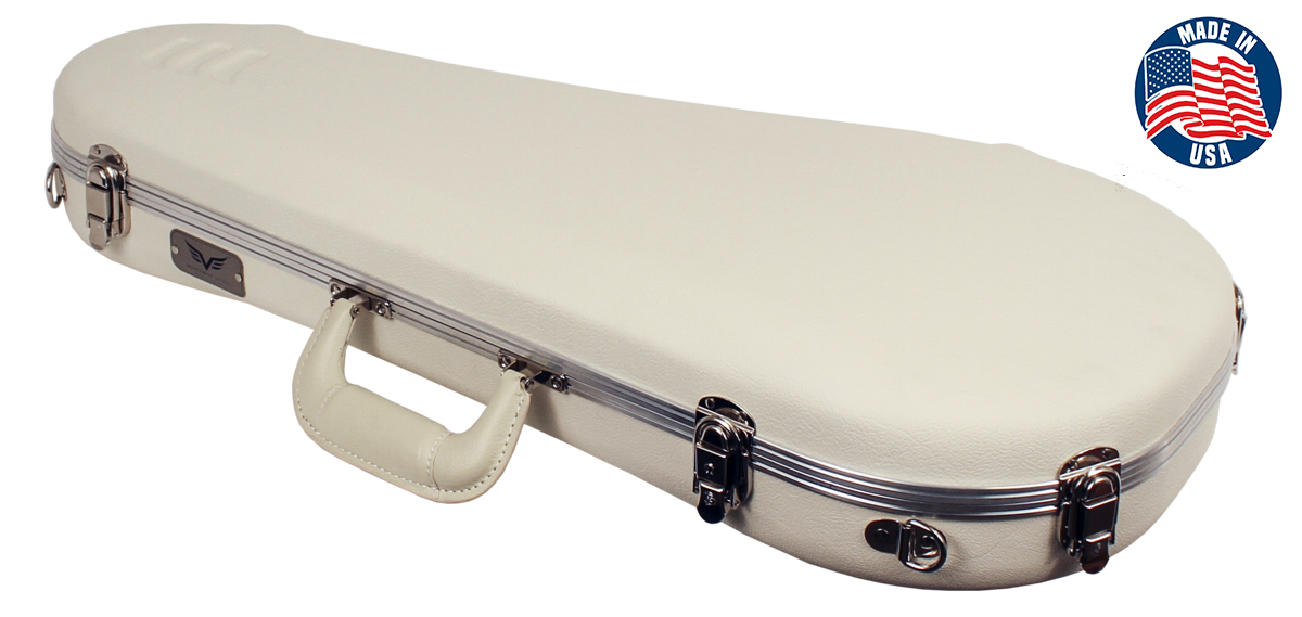 TKL Vectra® 3.2 F-Style Pro-Form® USA Molded Mandolin Case - Glacier White™ Exterior