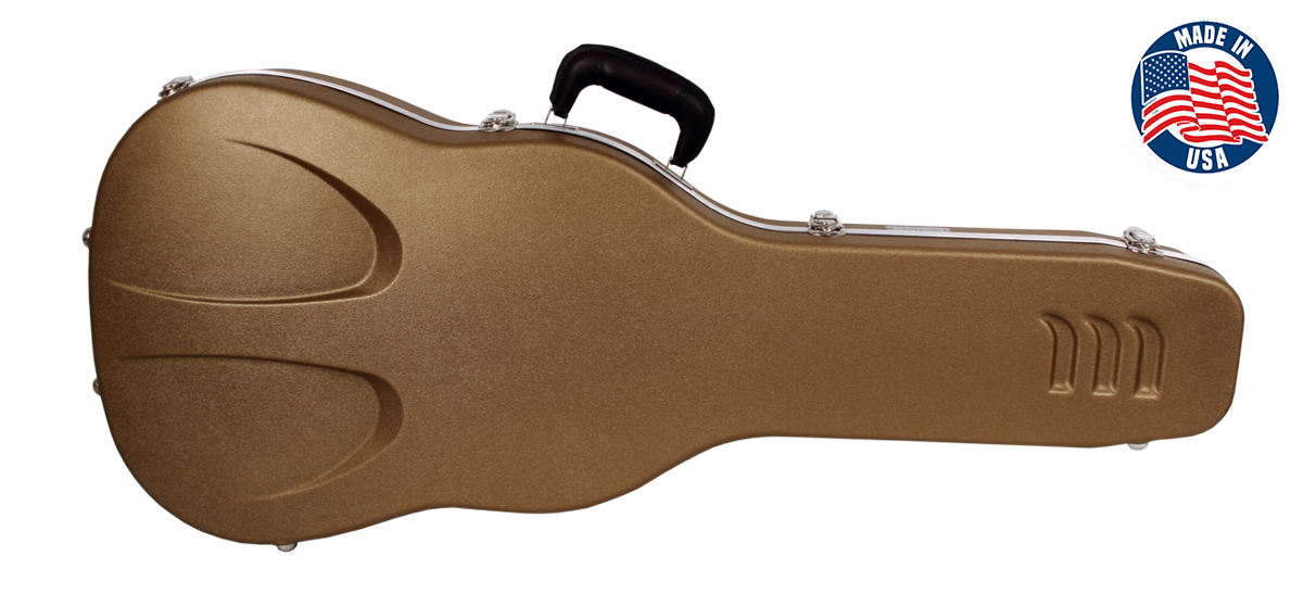 TKL Concept™ 2.9 Square Neck Resonator Pro-Form® USA Molded Guitar Case - Gold Standard™ Exterior