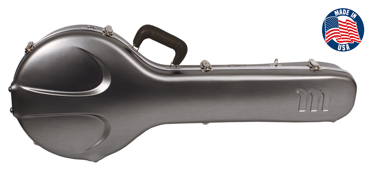 TKL Concept™ 2.9 5-String Standard (13.75" dia) Resonator Pro-Form® USA Molded Banjo Case - Alumin-X™ Exterior