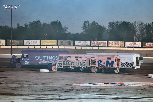 Toledo Speedway Lights Up with School Bus Figure 8 Showdown on August 1