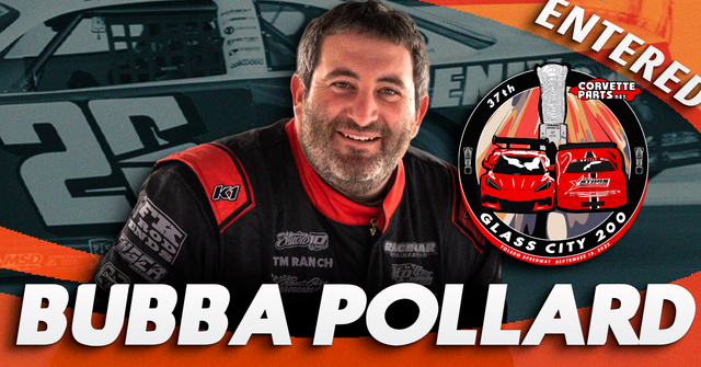 Short Track Superstar Bubba Pollard Enters CorvetteParts.net Glass City 200