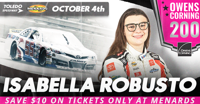 Isabella Robusto Looks to Make First ARCA Menards Series start at Toledo