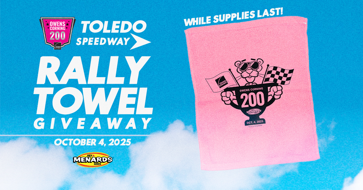 Rally Towel Giveaway at Saturday's Owens Corning 200