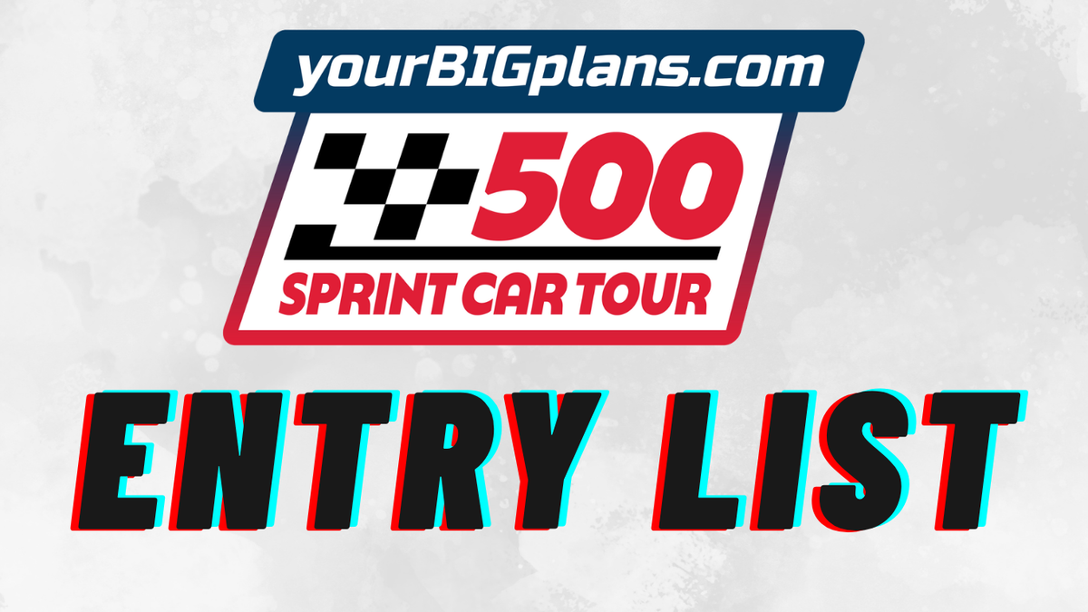 500 Sprint Car Tour Entry List for October 3rd
